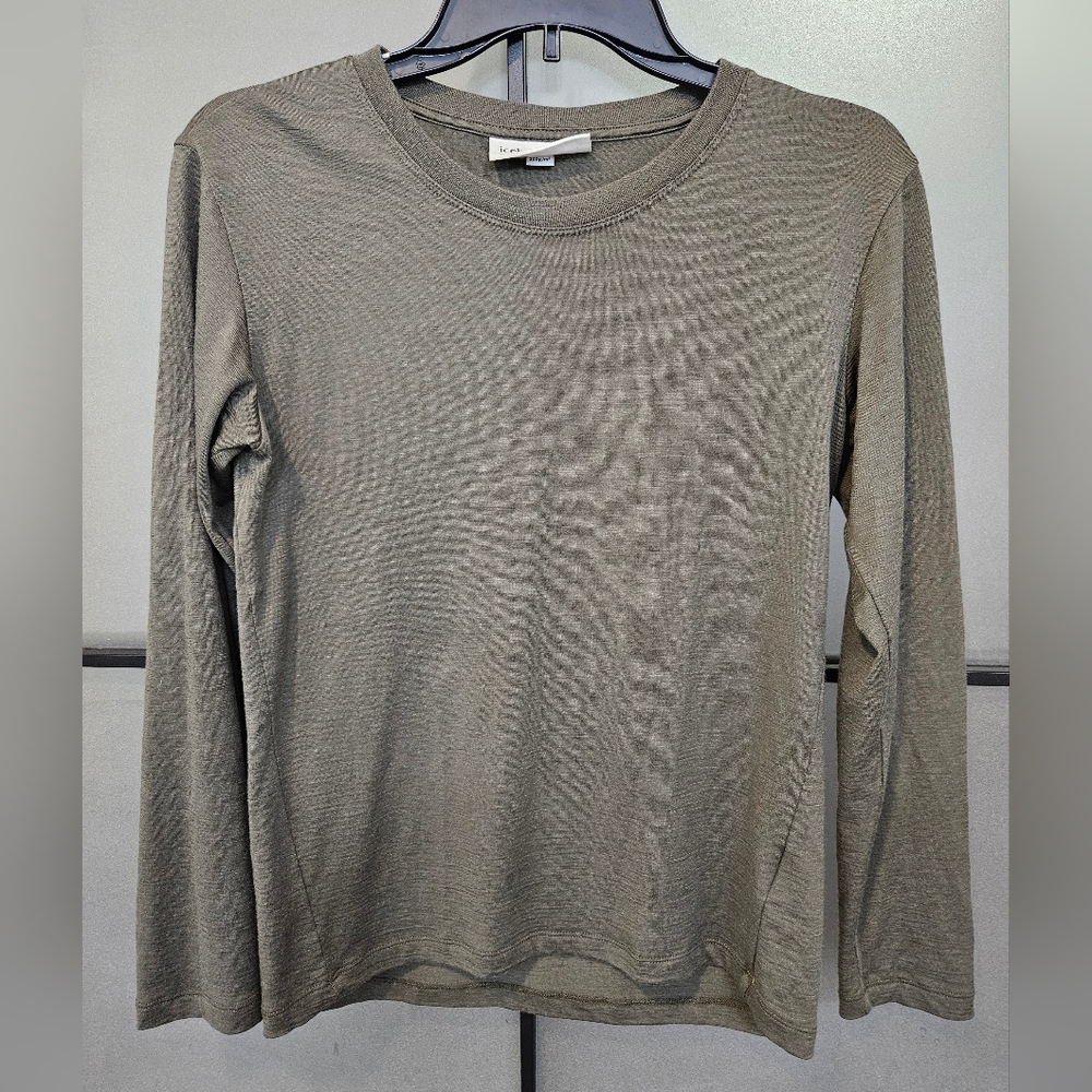 Icebreaker Merino Wool 200 Base Layer Olive Green Small